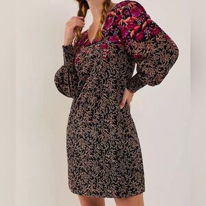 Anthropologie Floral Cyree Tank Dress 0P